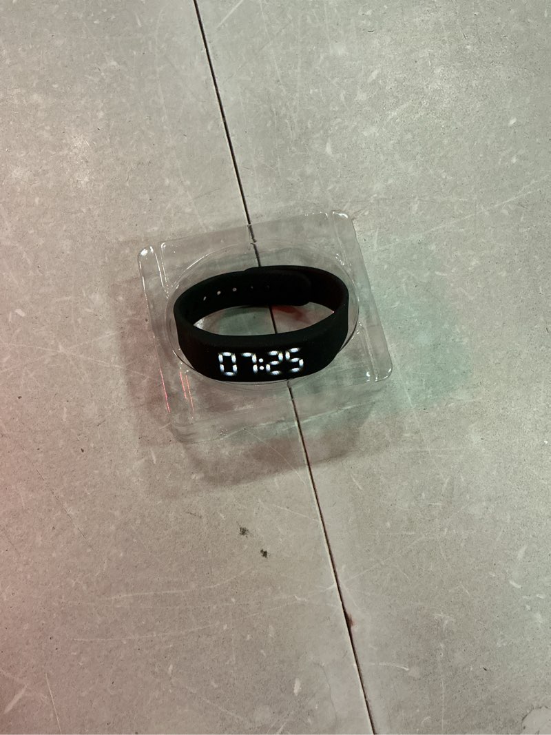 Condition photo showing As Is for effective alarm clock for heavy sleepers silent vibrating wristband watch shock wearable bands for deaf people wrist long distance bracelets for men women vibration that won't wake partner