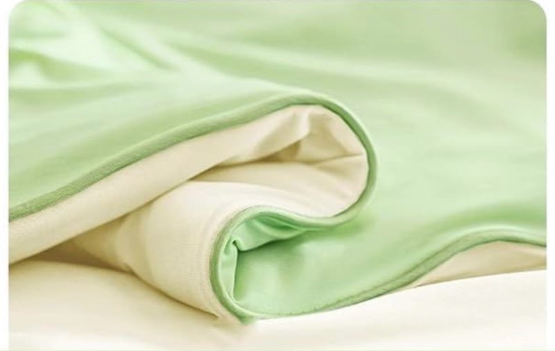 Product similar and used, Double Sided Cold Fabric Cooling Blanket for Hot Sleepers, Q-Max>0.45 Breathable Summer Quilt for Night Sweater, Lightweight Duvet Insert Green