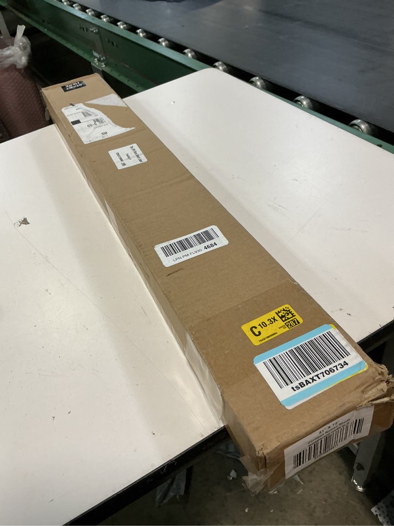 Condition photo showing New/Like New for 31"x72" chicology light filtering roman shade ridgewood dark elm