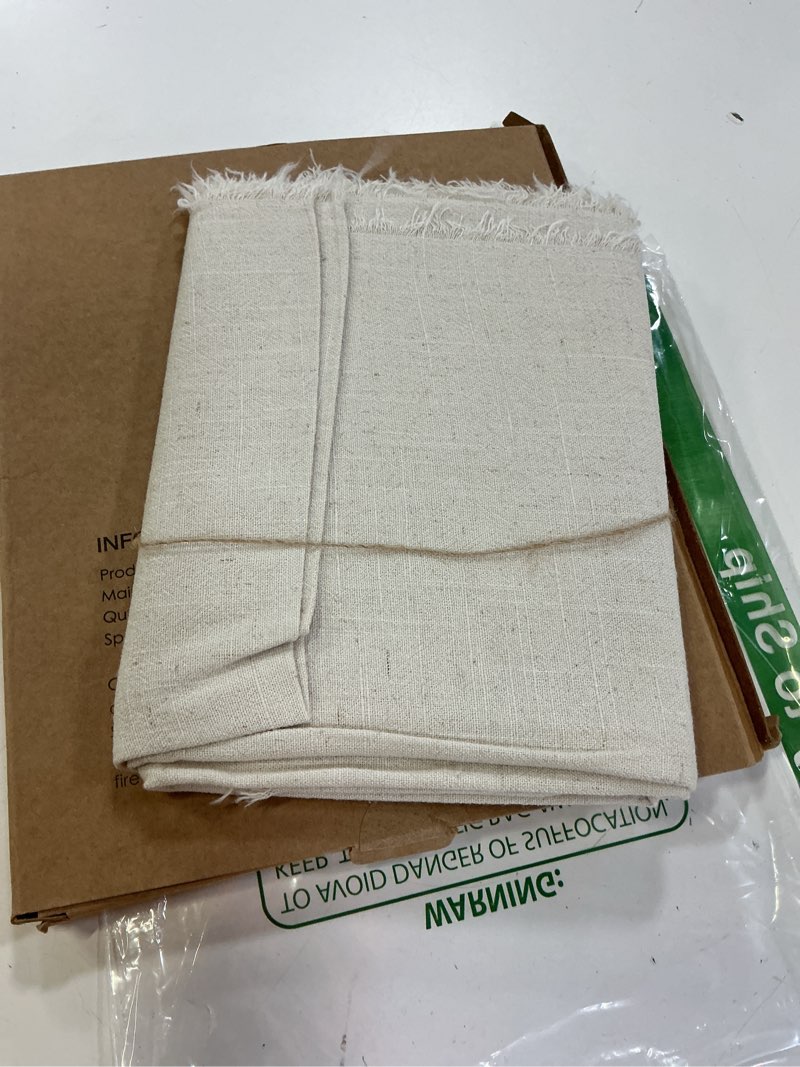 Condition photo showing New/Like New for vitalizart beige table runner 14 x 72 inches long slub texture cotton linen table runner for rustic home decorations dining room wedding decor reception bridal shower thanksgiving christmas beige cream