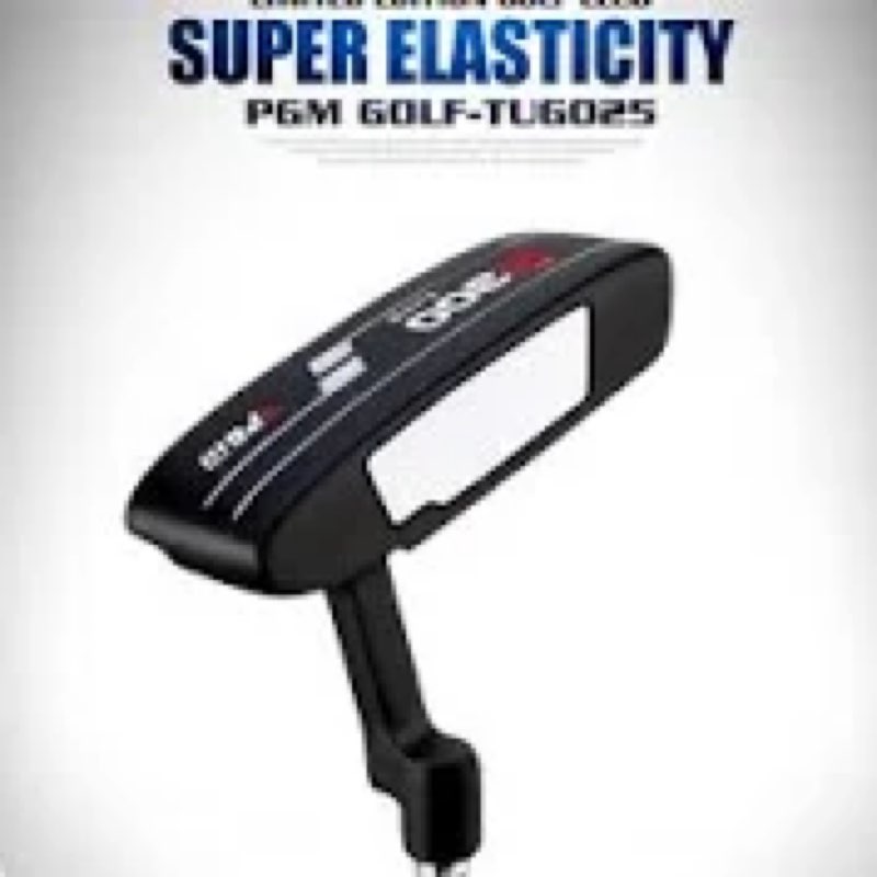 PGM G300 Putter. Stainless Steel shaft and rubber grip with alignment lines.