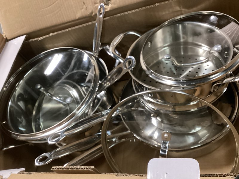 Condition photo showing Good Condition for Cuisinart 77-11G Stainless Steel 11-Piece Set Chef's-Classic-Stainless-Cookware-Collection