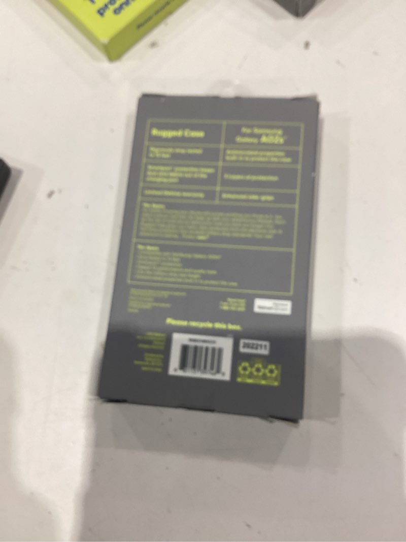 Condition photo showing As Is for protect onn black rugged phone case fits samsung galaxy a02s