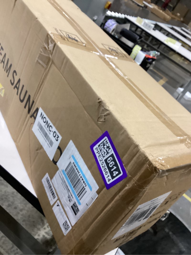 Condition photo showing New/Like New for Upgraded Portable Sauna for Home?Relaxation, Steam Sauna for Home with Steamer, Remote Control, Folding Chair, 9 Levels