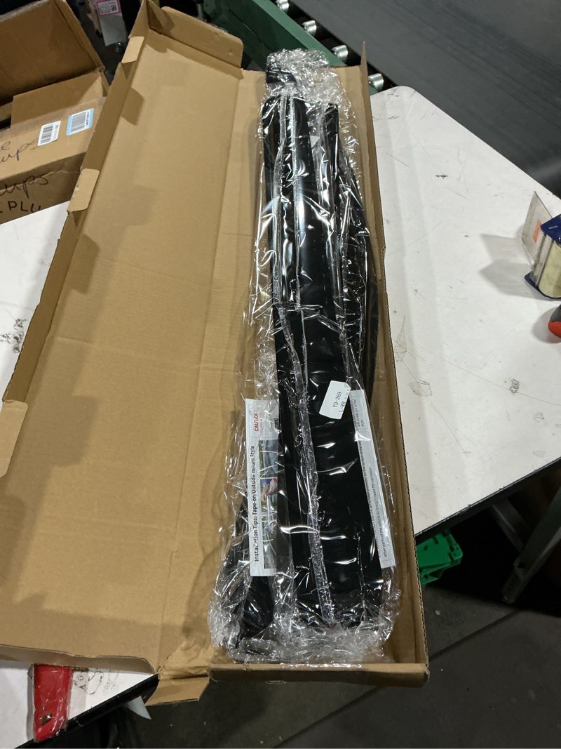 Condition photo showing Good Condition for window visors rain guards for 2019-2026 chevy silverado/gmc sierra 1500 crew cab, out-channel window vent wind deflectors visors shades for 20-26 silverado/sierra 2500hd 3500hd crew cab 2019-2024 silverado/sierra 1500 crew cab