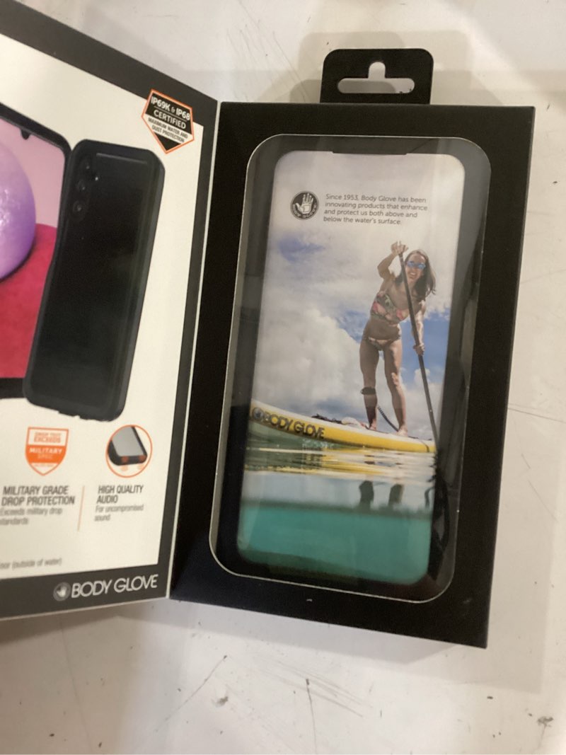 Condition photo showing New/Like New for body glove tidal waterproof phone case for samsung galaxy a14 5g - black/gray