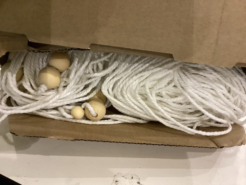 Macrame Curtain Beaded Doorway Panel White Boho Curtain for Bedroom Wedding Backdrop Room Divider Cl