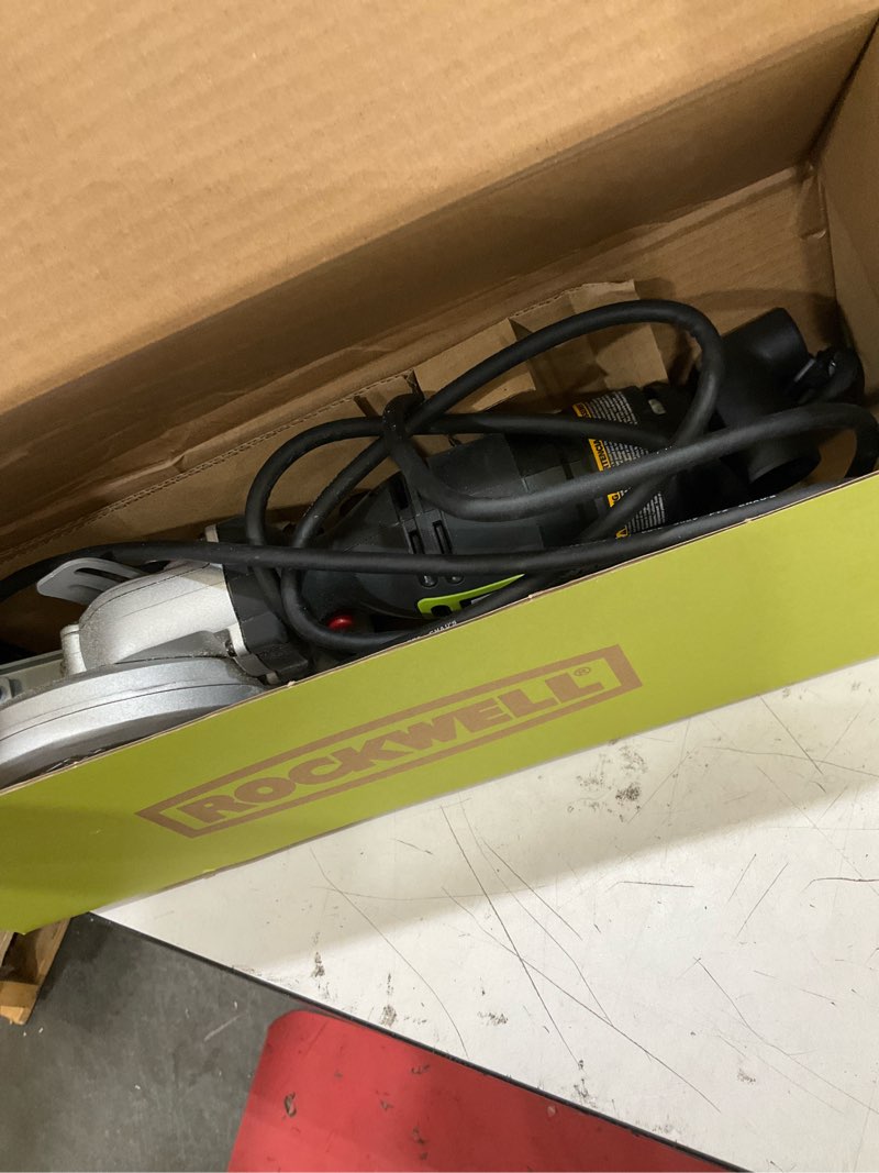 Condition photo showing As Is for rockwell 5 amps 4-1/2 in. corded compact circular saw