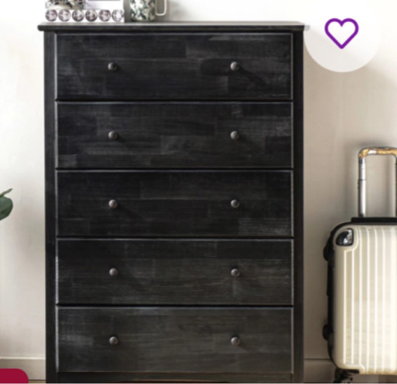 Aukusti 6 Drawer Double Dresser INCOMPLETE 