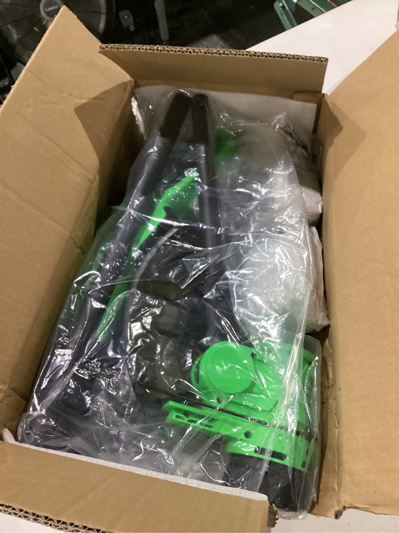 Condition photo showing New/Like New for 12" cordless weed wacker string trimmer, 20v battery powered grass trimmer & edger 2-in-1, electric weed wacker with 2×5.0ah batteries and 8 pcs spools, lightweight edger lawn tool for yard & garden green