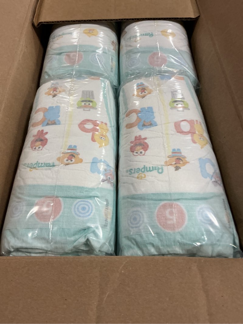 Condition photo showing New/Like New for ((Size 5 ))Pampers Diapers - Baby Dry -, 164 Count, Absorbent Disposable Infant Diaper (Packaging May Vary)