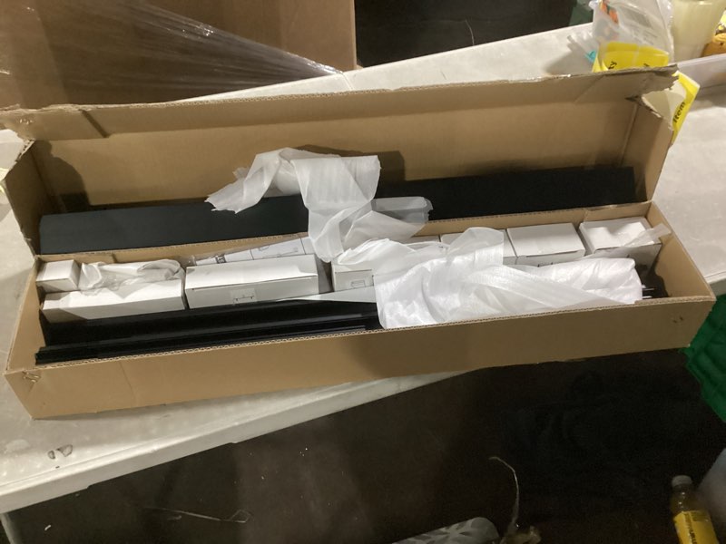 Condition photo showing Good Condition for Heavy Duty Bypass Sliding Closet Door Track Hardware 60", 5FT Aluminium Pocket Door Track Rail Set, Smoothly and Quietly, for 2 Door System,Black XC40 60"-B