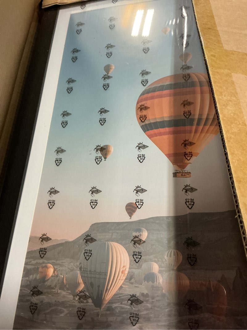 Condition photo showing Good Condition for jcjmy 21x28 picture frame with 18x24 mat set of 2, display photo 18x24 with mat or 21 x 28 without mat, wall hanging large 21 by 28 poster frame with plexiglass, 2 pack, black black, 2 pack 21x28 inch
