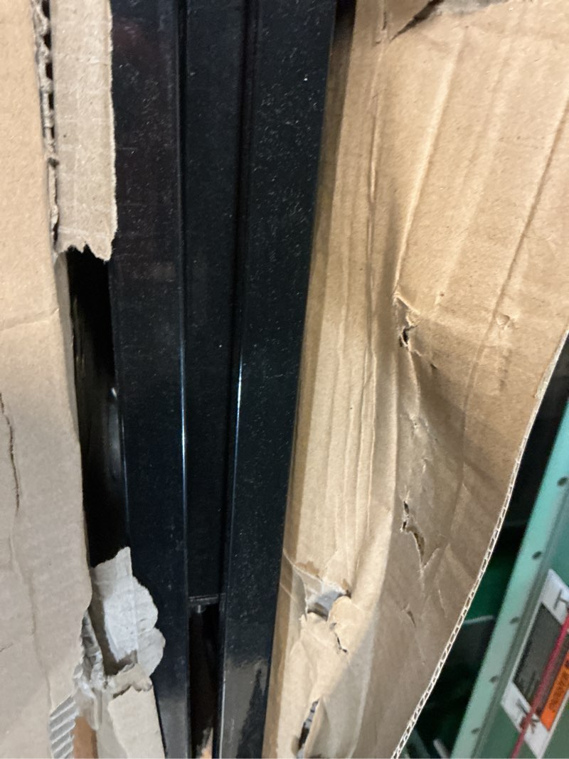 Condition photo showing As Is for Extra Wide Baby Gate Black 62-67 Inch Wide Pressure Mounted Auto Close Child Safety Gate Long Dog Gate for House Doorways