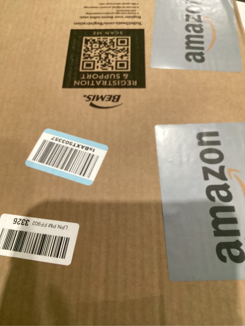 Condition photo showing As Is for Little2Big Toilet Seat with Built-In Toddler Potty Training Seat, Slow Close, Easy to Install, Made in USA, ELONGATED, White