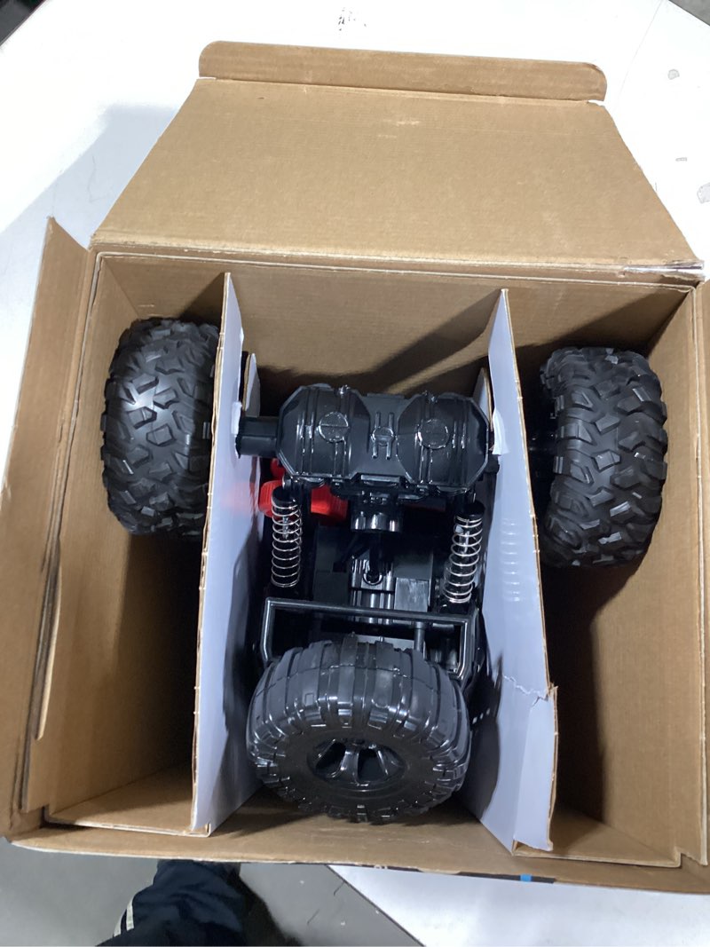 Condition photo showing Good Condition for RC Cars Remote Control Car 1:12 Off Road Truck, Metal Shell LED Headlights Offroad Monster RC Truck, 4x4 All Terrain Hobby RC Cars Toys for Boys Kids Adults Gifts 8-12 Black