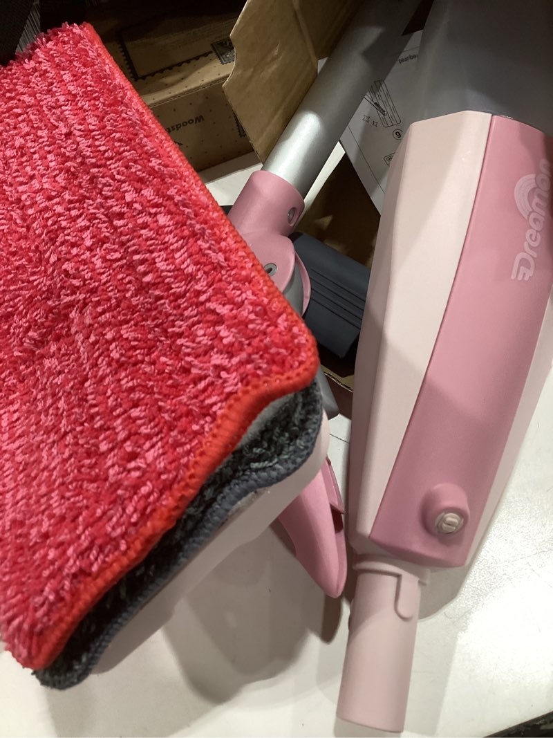 Condition photo showing Good Condition for dreamon kids spray mop - real working toddler cleaning set with water sprayer & 3 washable mop pads & scraper, pretend play montessori housekeeping toys gifts for toddlers kids girls boys(pink)