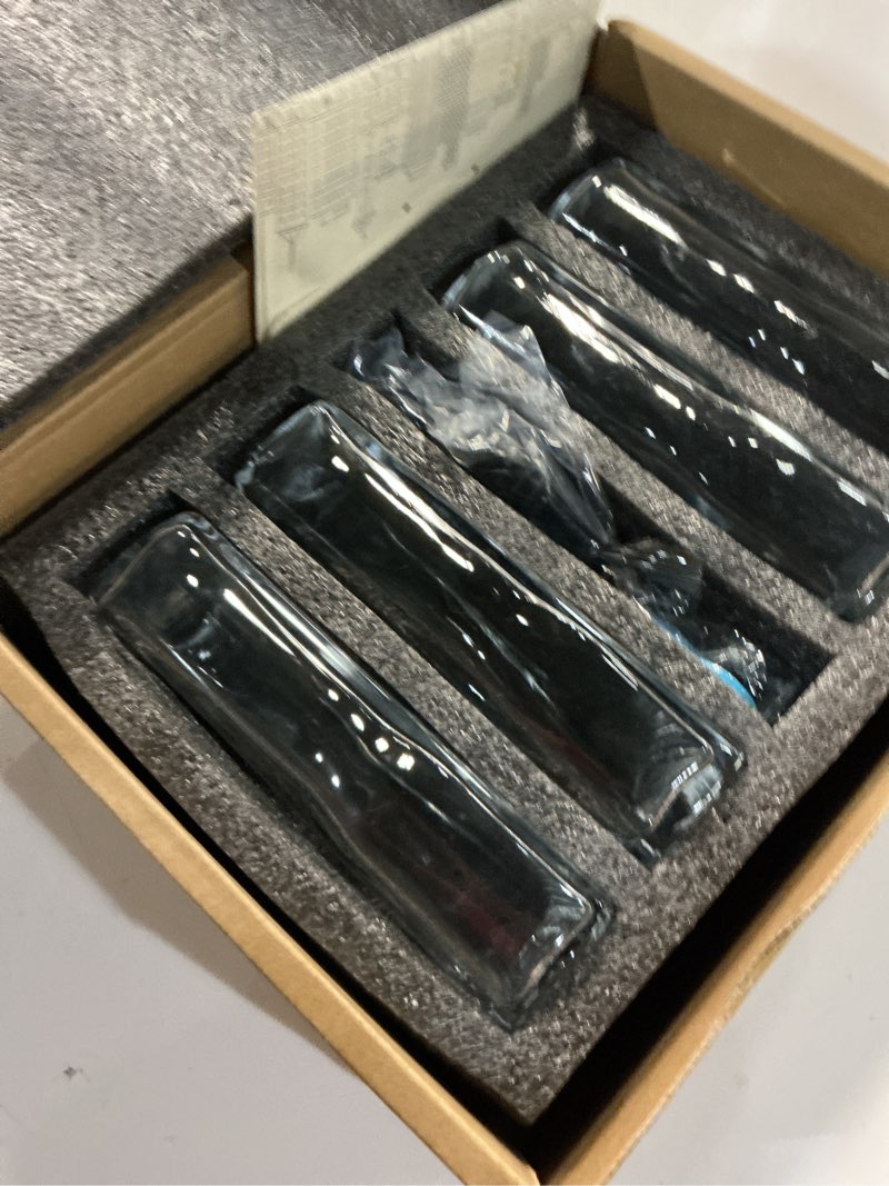 Condition photo showing New/Like New for olive oil dispenser for kitchen, cooking oil dispenser, oil and vinegar dispenser set, olive oil bottle, soy sauce dispenser, coffee syrup bottles - 4 pcs, black