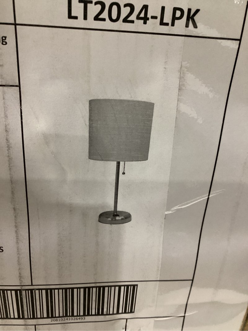 Stick lamp with charging outlet light pink