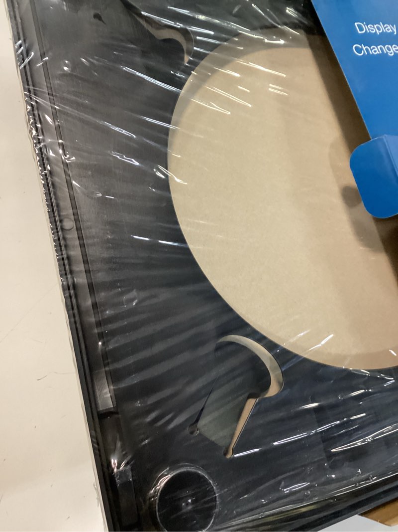 Condition photo showing New/Like New for show & listen vinyl record frame 4 pack black lp album display | flip-open design, wall-mounted 12 inch lp cover display, easy album changes, ideal for music rooms and home décor