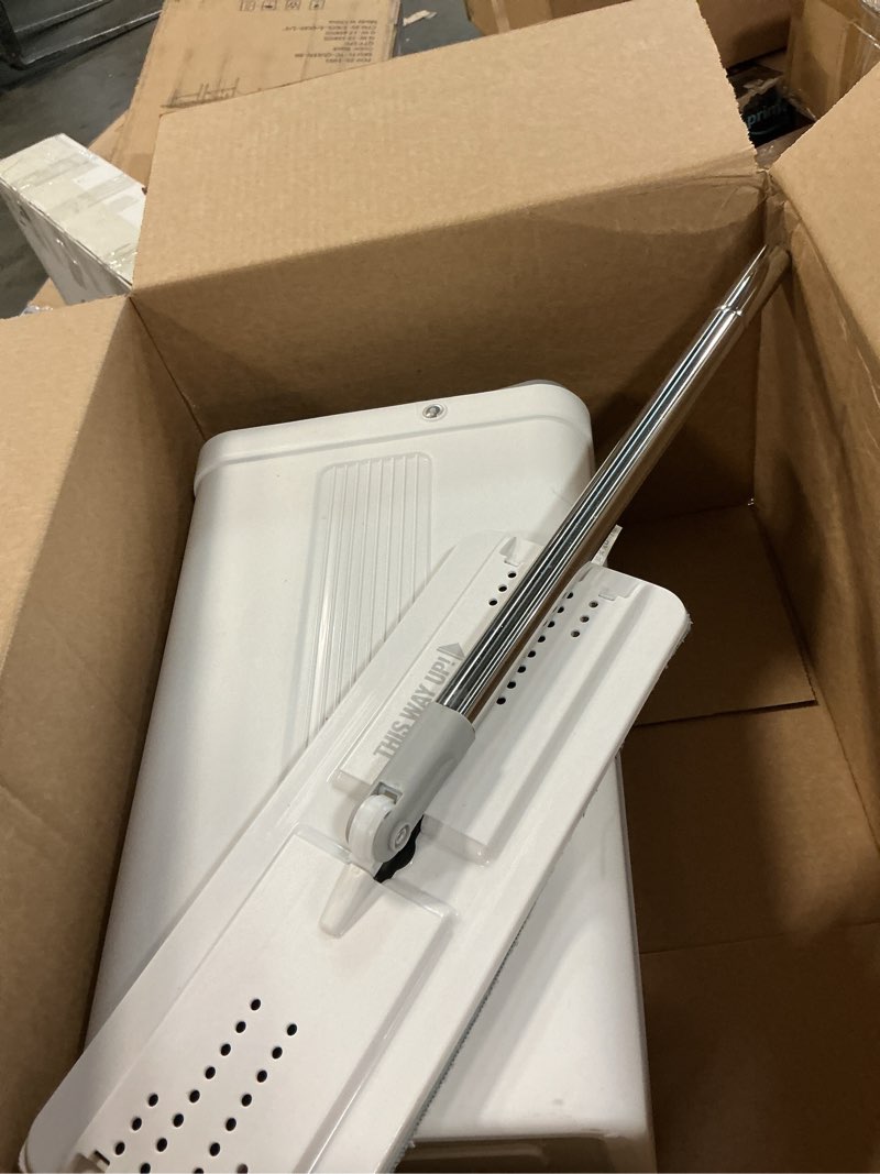 Condition photo showing As Is for joymoop mop and bucket set with wringer, flat mops for floor cleaning, wall mop cleaner with long handle, hardwood floor mop with 4 microfiber pads