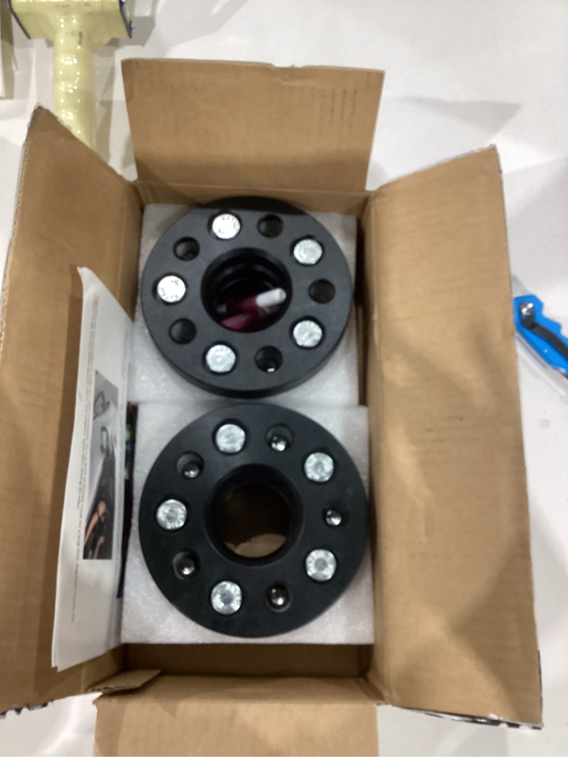 Condition photo showing As Is for 4PCs 20mm Wheel Adapters with Hub, 5x100mm for 1983-1991 Camry&1986-2005 Celica, 54.1mm Bore 5 Lugs Wheel Spacers M12x1.5 Studs for 2005-2010 Scion-tC xD& 2011-2017 Lexus CT200H& 1990-1991 Lexus ES250
