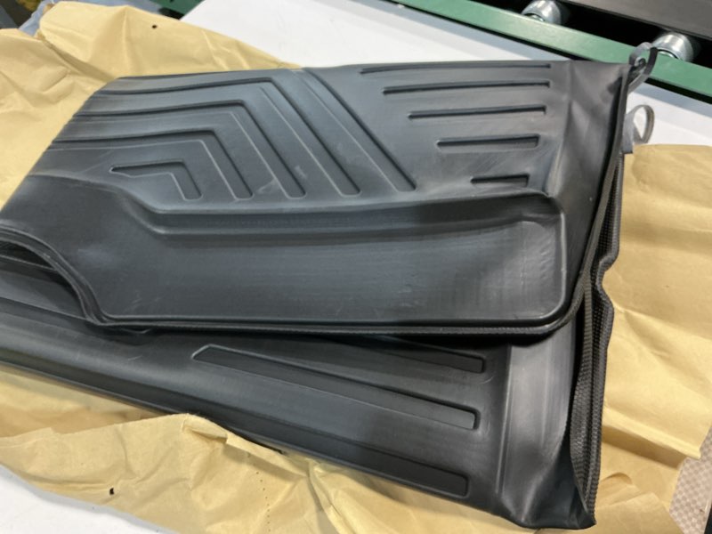 Condition photo showing Good Condition for mixsuper custom fit rear cargo liner for tesla model s 2012-2020 all weather trunk liner cargo mat black (not fit 2021 tesla model s plaid/long range) cargo liner for 2012-2020 model s