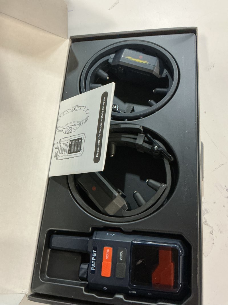 Condition photo showing Good Condition for PATPET Dog Training Collar with Remote, 4200FT E-Collar with LED Light, 3 Training Modes Beep, Vibration, Static, Rechargeable Electric Collar for Medium Large Dogs Blue 2 Collars