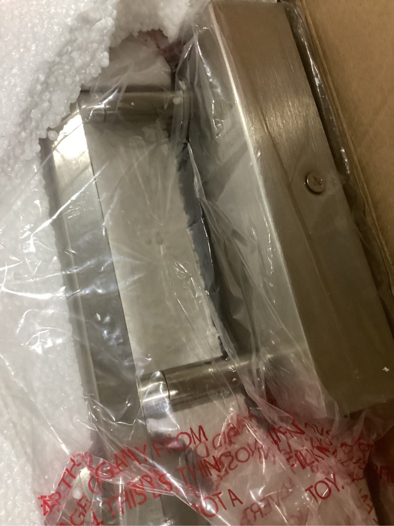 Condition photo showing Good Condition for LED Modern Bathroom Light Fixtures Over Mirror, 4-Light Brushed Nickel Vanity Lights with 5 Color Modes, Dimmable Bathroom Vanity Light with Crystal Bubble Glass, 2700K-6500K Adjustable, ETL 4 Lights