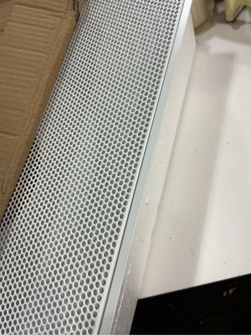 Condition photo showing Good Condition for Fits 24x24 Steel T-Bar Drop Ceiling Grid | 2x2 Feet Lay in Steel Perforated Face Return Air Grille with Round 8" [Neck Size] by Handua | Drop Ceiling Vent | White | Outer Dimension: 23-3/4" x 23-3/4" 1 8" Neck