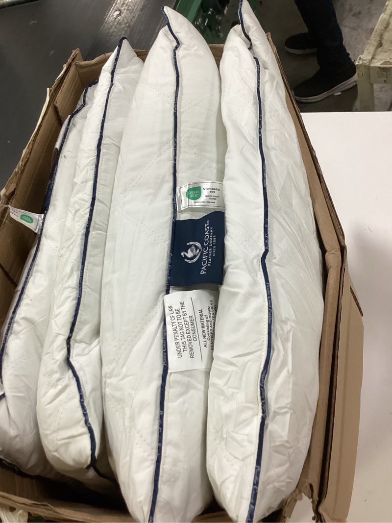 Condition photo showing Good Condition for Pacific Coast Premium Goose Feather & Down Bed Pillows Queen , Hotel Quality Collection, Medium Support for Side & Back Sleepers Queen (Pack of 4)