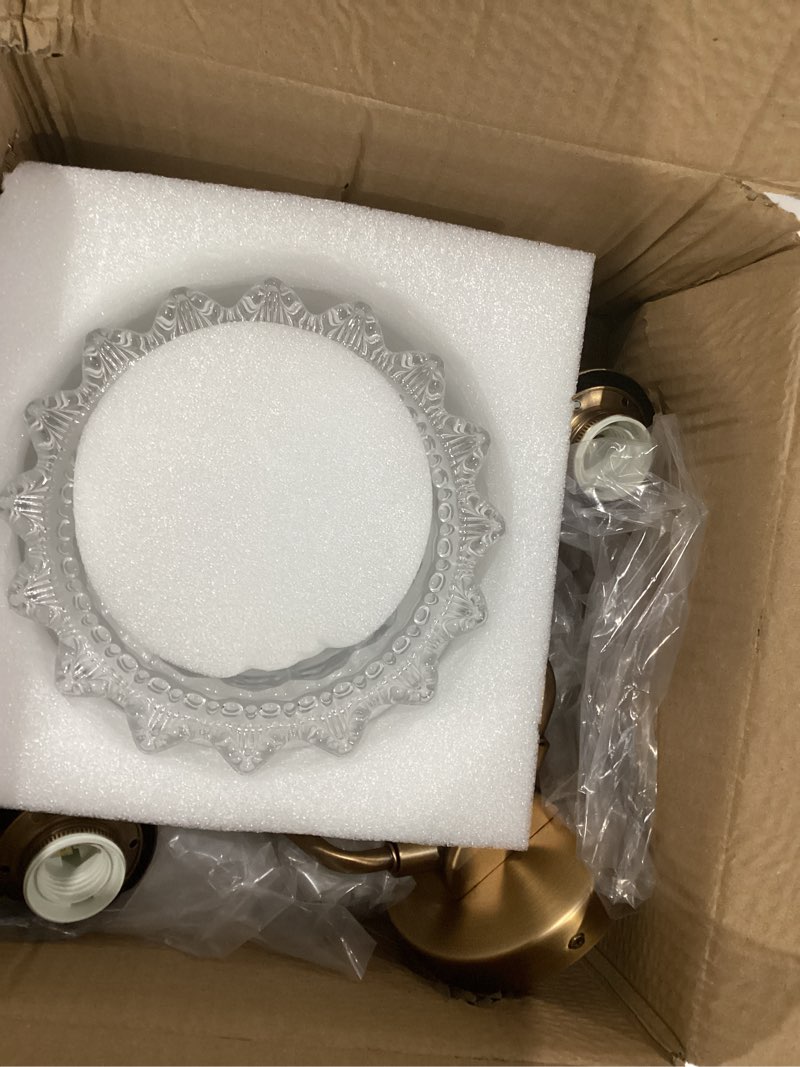 Condition photo showing New/Like New for Bathroom Vanity Lights Over Mirror Vintage Bathroom Light Fixtures 2 Light Brass Vanity Lights for Vanity Lighting Fixtures Brass 2 Light