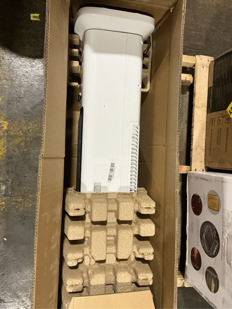 Condition photo showing As Is for PELONIS Oscillating Tower Fan and Heater Combo with Remote Control - Heater Fan Combo for Indoor Use – 3 Fan and 2Heater Speeds, 12-HR Timer, ECO Mode, Tip Over and Overheat Protection, White