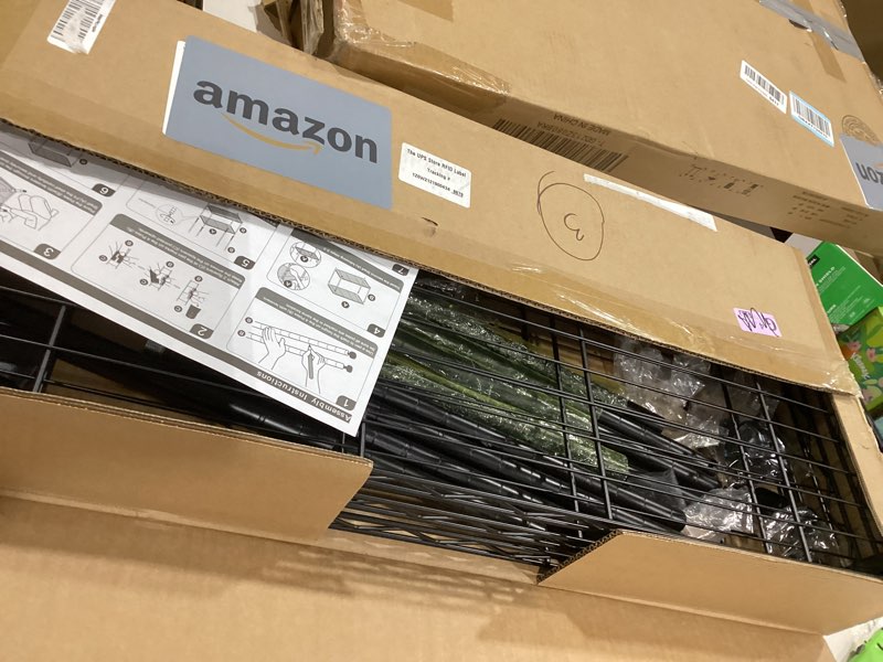 Condition photo showing New/Like New for IZEUK 3-Tier Heavy Duty Steel Storage Shelves, Metal Shelf Wire Shelving Rack for Pantry, Kitchen, Home or Office Organization (29.5" W x 13.8" D x 35.5" H, 750LBS, Black) 3 Tier, 13.8" D x 29.5" W x 35.5" H Black