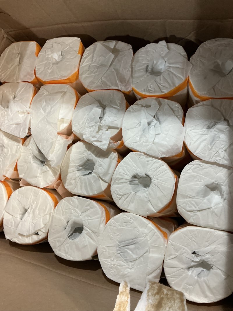 Condition photo showing Good Condition for amazoncommercial 2-ply ultra plus toilet paper, bath tissue, soft and strong, septic safe, unscented, 400 sheets per roll, 80 individually wrapped rolls for business use