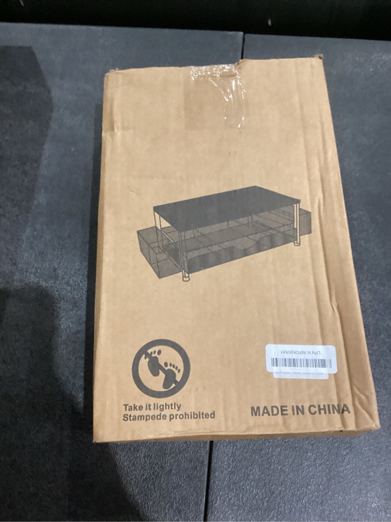 Condition photo showing New/Like New for OPNICE Desk Organizer and Accessories, 2-Tier Computer Monitor Stand Riser with Drawer and 2 Pen Holders, Laptop Stand, Office Desk Accessories for Office Supplies, Black Black 1-Pack