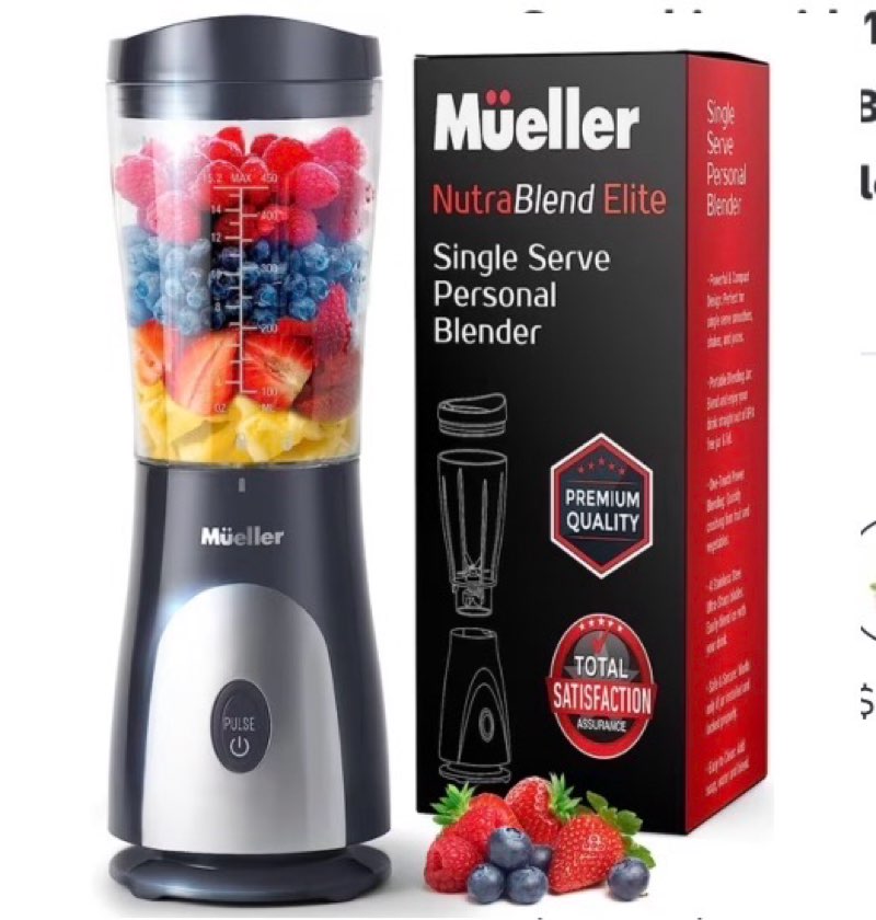 mueller nutrablend elite single serve personal blender pb 2200 new unopened box