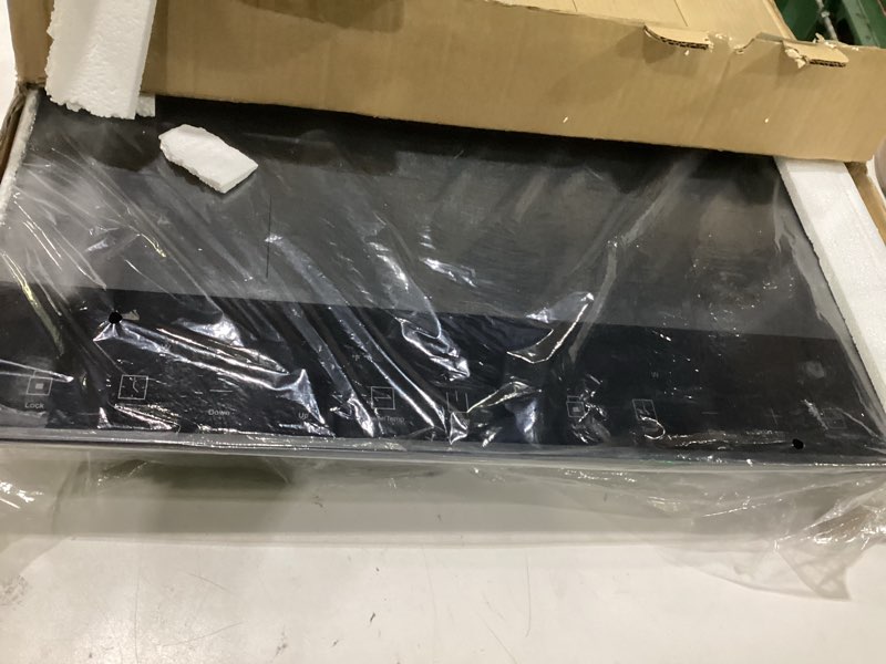 Condition photo showing Good Condition for double induction cooktop, nuopuplai induction cooker 2 countertop burners, independent control with 1800w sensor touch,10 temperature & power levels,3-hour timer,safety lock for cooking, not tested