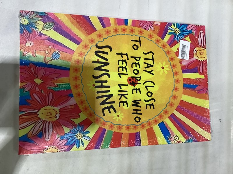 Condition photo showing New/Like New for *similar to stock photo* Inspirational Quotes Wall Art Stay Close to People Who Feel Like Sunshine Posters Tapestry 2x3 Ft Aesthetic Poster for Teen Boys Girls Bedroom and College Dorm Wall Decor Gifts