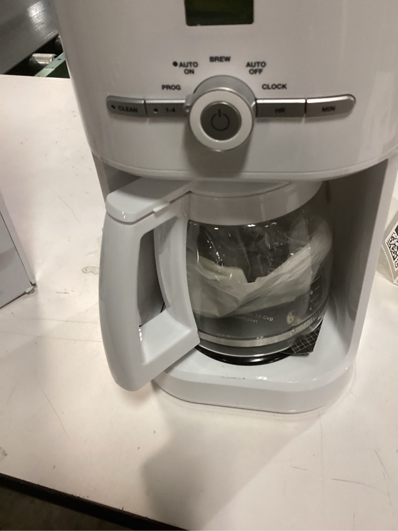 Condition photo showing As Is for Cuisinart 12-Cup Classic Programmable Coffeemaker, White, 12-Cup, Programmable, DCC-1120NAS White Coffeemaker