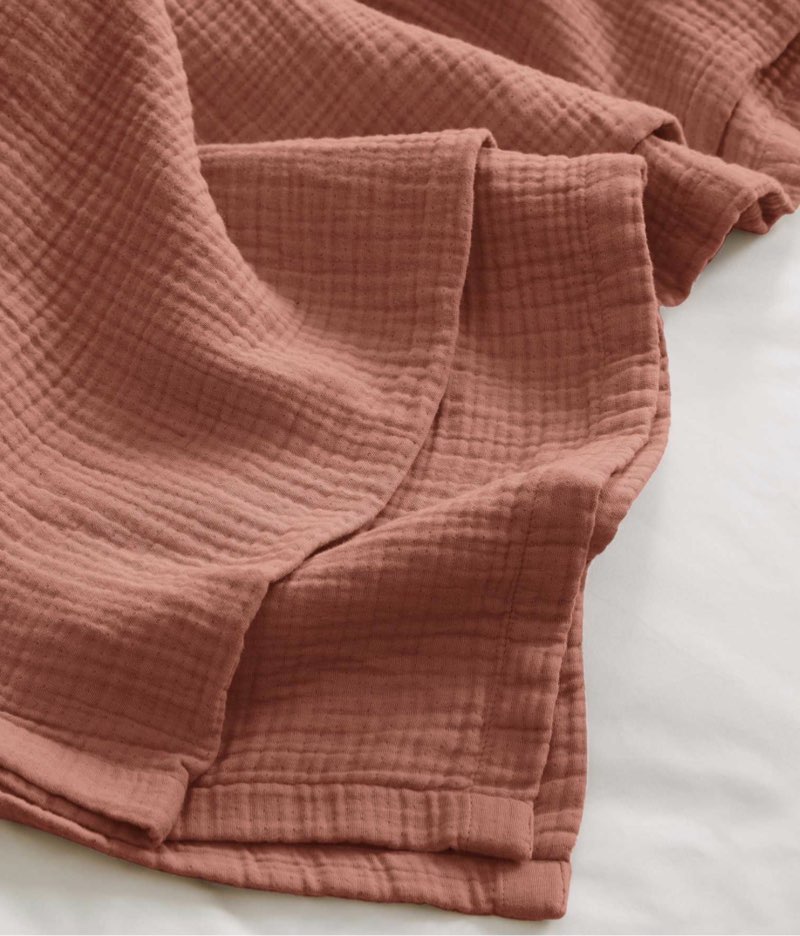  quince organic cotton gauze blanket full/queen