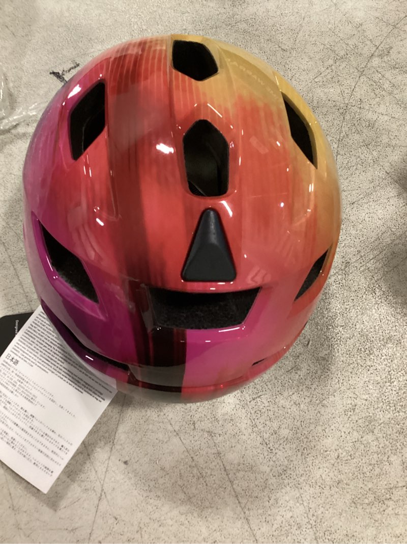Condition photo showing Good Condition for onbros kids bike helmet - bike helmets for 5-14 boys or girls with visor, children bicycle helmet for skateboard mountain scooter road cycling, lightweight and adjustable 50-57cm a-rainbow1[hot]