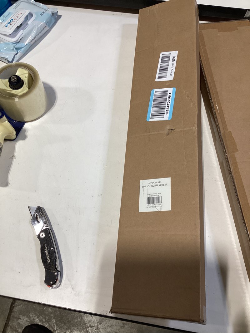 Condition photo showing New/Like New for lazblinds no tools no drill cordless cellular shades, top down bottom up (tdbu) honeycomb shades for home, light filtering thermal insulation blinds for windows, 20" w x 48" h, beige light filtering - beige 20" w x 48" h