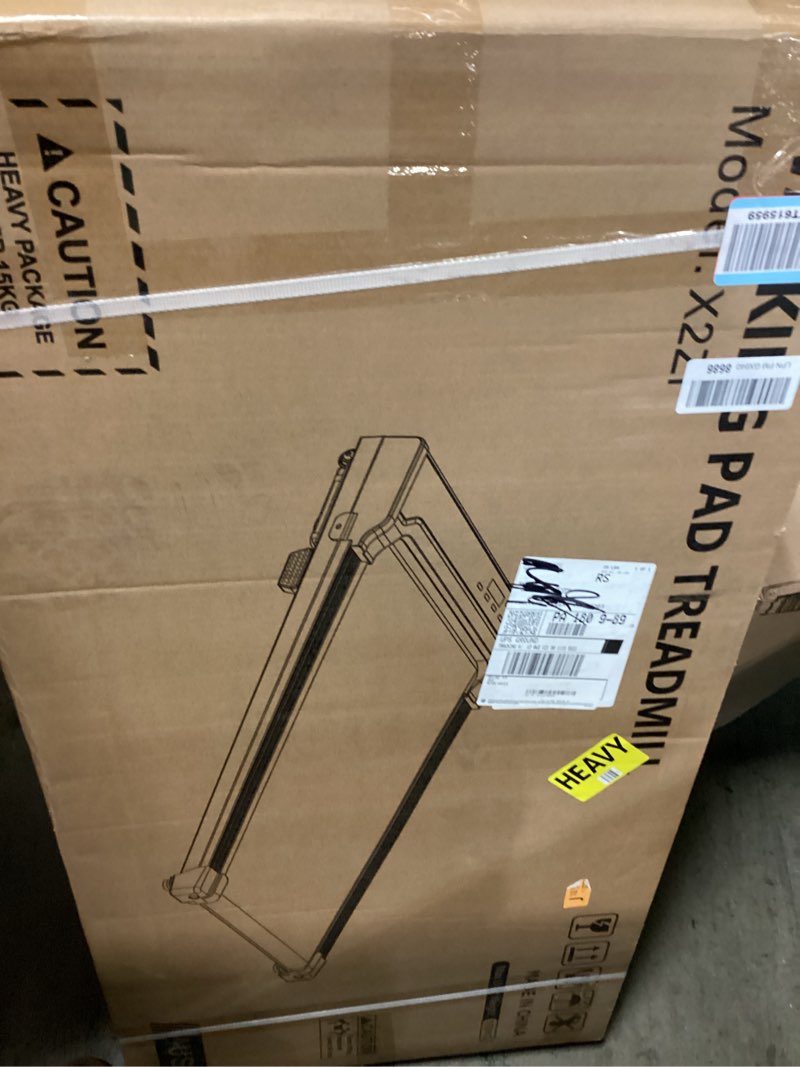 Condition photo showing New/Like New for walking pad treadmill for home - under desk walk pads with remote control mini running portable electric machine adjustable slim compact with 0.6-4.0mph max up 220 lbs modes for office small spaces