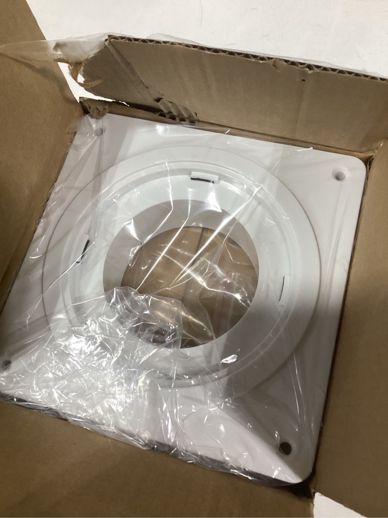 Condition photo showing Good Condition for Dryer Vent Connector Kit, Dryer Vent Wall Plate with Quick Connect & Disconnect, Twist Lock Dryer Duct Connector Kit Fits 4 Inch Tubes, Covers Area 7 Inch x 7 Inch, for Dryer Washer Bathroom No hoses