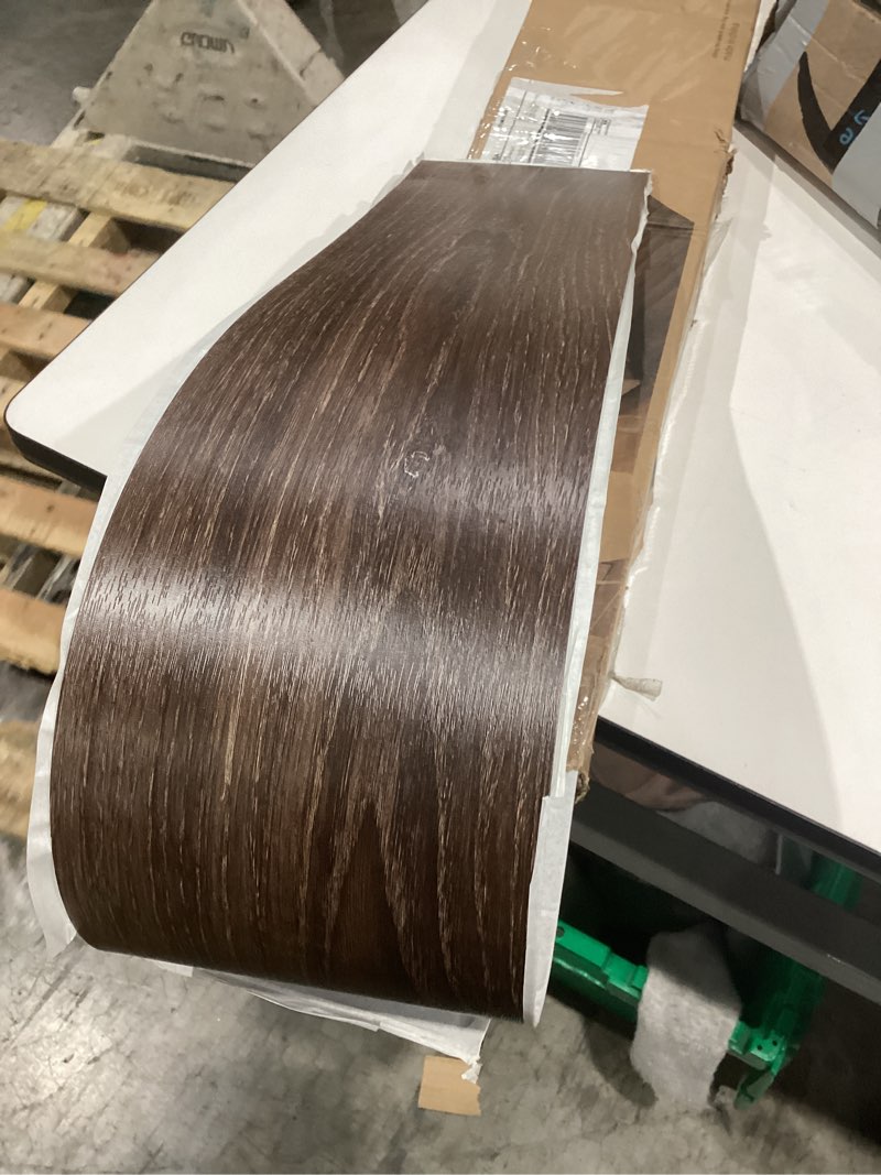 Condition photo showing Good Condition for peel and stick floor tile, inmozata 36-pack 54 sq.ft self adhesive vinyl plank flooring wood grain look 36x6 inch waterproof tile sticker for bedroom, living room, kitchen, rv (natural walnut) 36 x 6 inches natural walnut 36