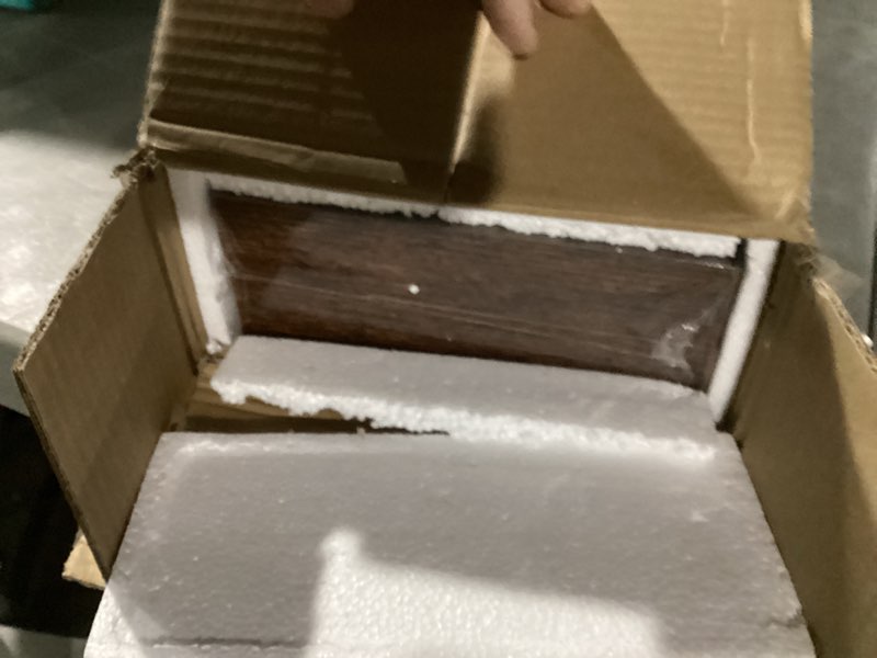 Condition photo showing New/Like New for Floating Shelves for Wall 36"W x 7.8"D x 1.5"H, Engineered Wood Wall Shelves with Invisible Brackets for Living Room Bedroom Bathroom Office Kitchen Decor and Storage, Rustic Brown Finish, Set of 2 Rustic Brown 36"W x 7.8"D, 2 pack