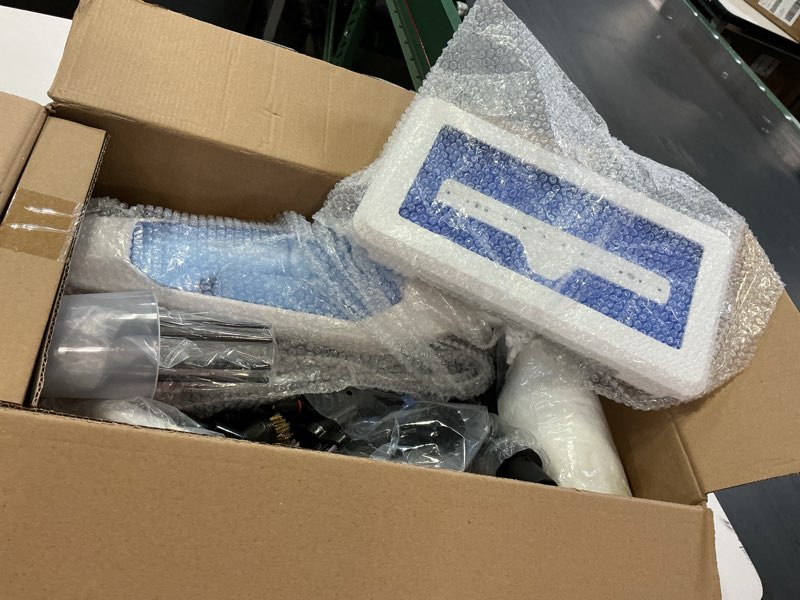 Condition photo showing New/Like New for SENMO Steam Mop, 14-in-1 Detachable Steam Cleaner for Home and Floor, 1300W 228°F Deep Cleaning MultiPurpose Floor Steamer with 14 Attachments for Hardwood Floors, Tile, Grout, Furniture, Carpet, Wall White