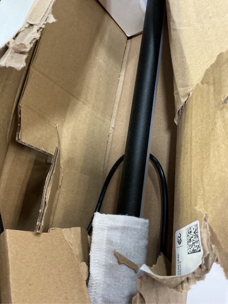 Condition photo showing As Is for philips hue large smart light tube, black - white and color ambiance led color-changing light - 1 pack - sync with tv, music, and gaming - requires bridge and sync box - control with app or voice large tube black
