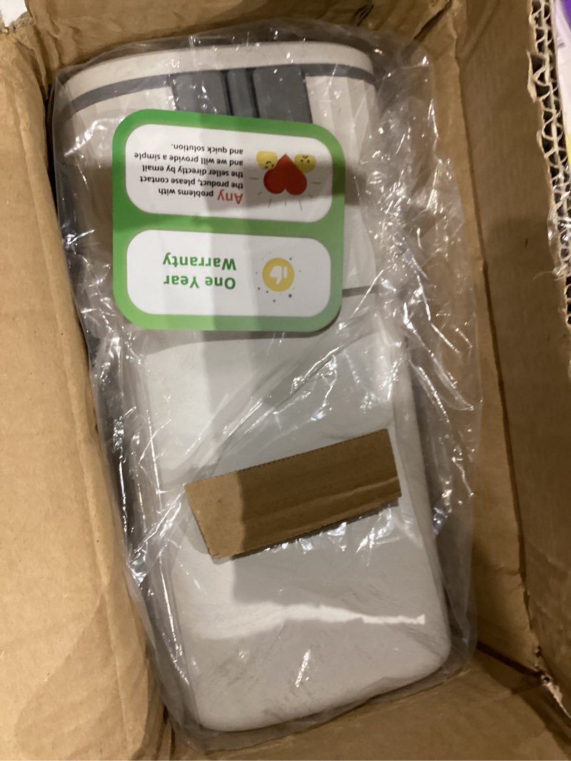 Condition photo showing Good Condition for Hanging Trash Can with Lid, 2.3 Gallon Kitchen Garbage Bin Food Waste Container Convenient Durable Over Cabinet Door RV Counter Camping Cupboard Under Sink Compost Bathroom Wall Mounted